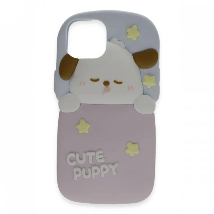 Joy Tekno iPhone 15 Kılıf Poky Karakter Silikon Kapak