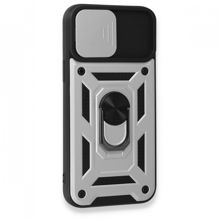 iPhone 15 Pro Kılıf Pars Lens Yüzüklü Silikon