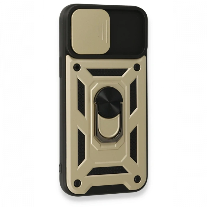 iPhone 15 Pro Kılıf Pars Lens Yüzüklü Silikon