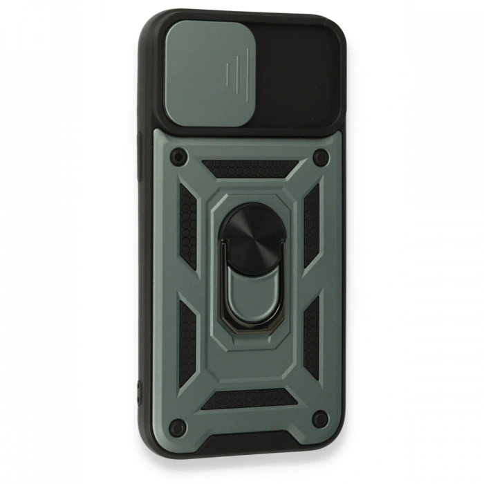 iPhone 15 Pro Kılıf Pars Lens Yüzüklü Silikon