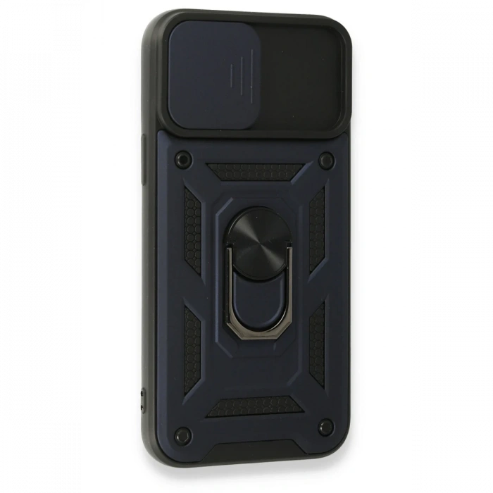 iPhone 15 Pro Kılıf Pars Lens Yüzüklü Silikon