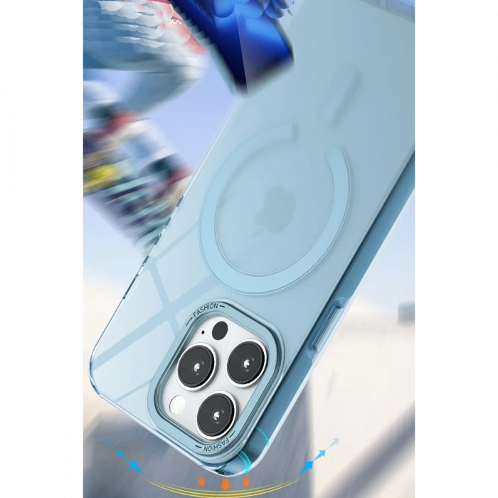 iPhone 15 Pro Kılıf Troy Magsafe Kapak - Sarı