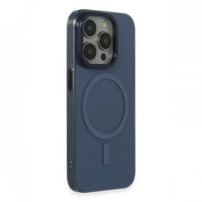 Joy Tekno iPhone 15 Pro Max Kılıf Anka PC Magneticsafe Sert Metal Kapak