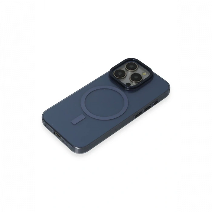 Joy Tekno iPhone 15 Pro Max Kılıf Anka PC Magneticsafe Sert Metal Kapak