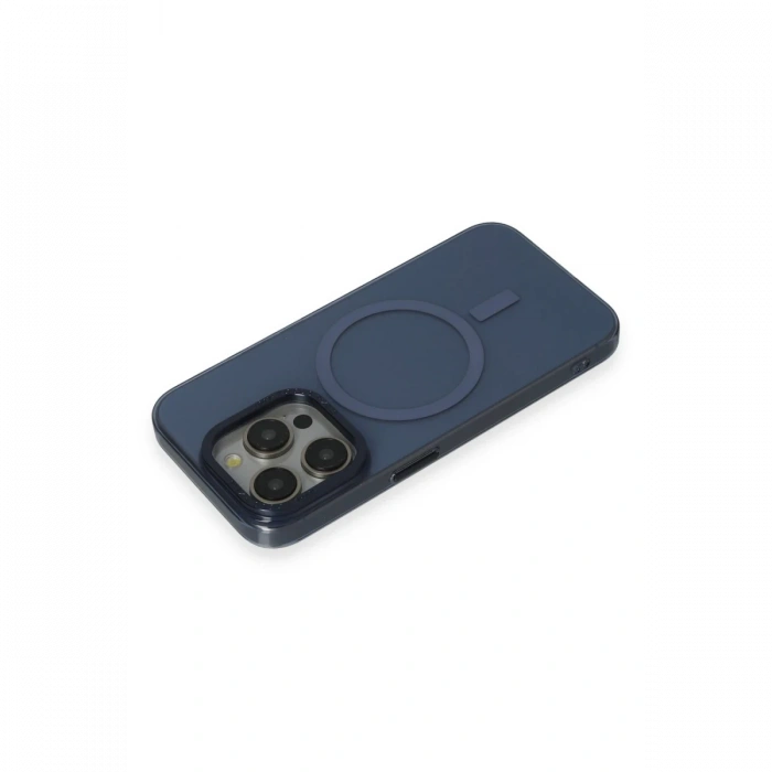 Joy Tekno iPhone 15 Pro Max Kılıf Anka PC Magneticsafe Sert Metal Kapak