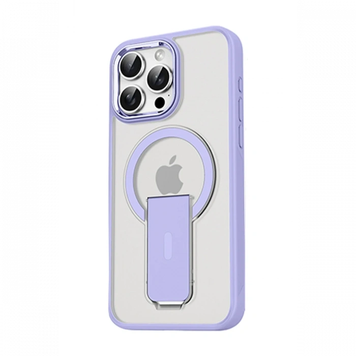 iPhone 15 Pro Max Tork Magsafe Standlı Kapak - Lila