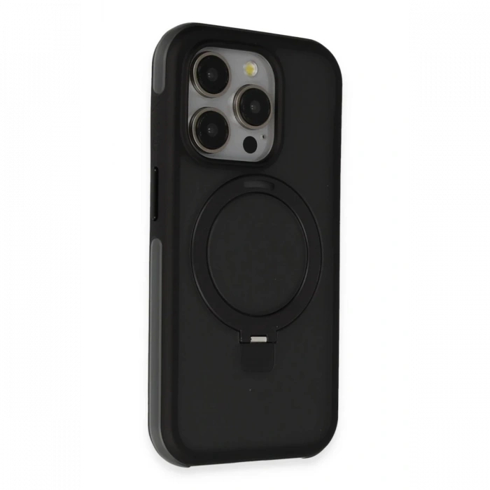 Joy Tekno iPhone 15 Pro Zorda Airbag Magsafe Standlı Kapak