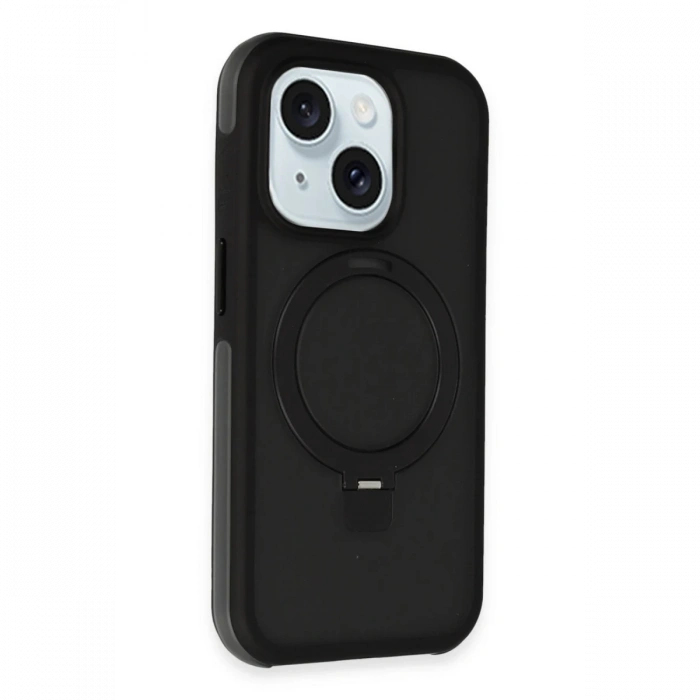 Joy Tekno iPhone 15 Zorda Airbag Magsafe Standlı Kapak