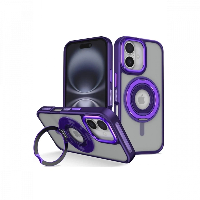 Joy Tekno iPhone 16 Banza Magsafe Standlı Kapak