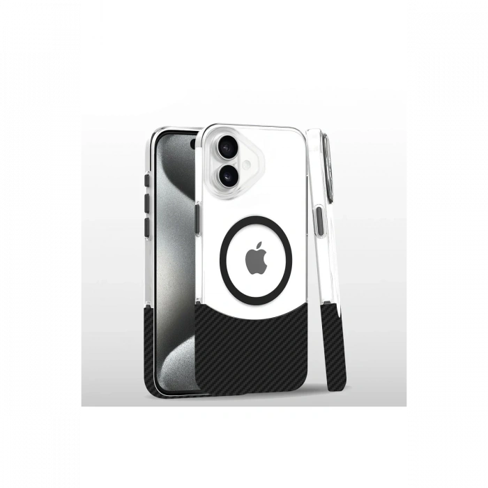 Joy Tekno iPhone 16 Plus Carbon Puzzle Magsafe Kapak