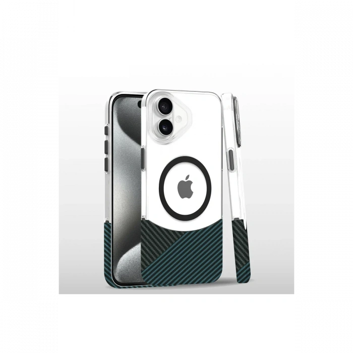 Joy Tekno iPhone 16 Plus Carbon Puzzle Magsafe Kapak