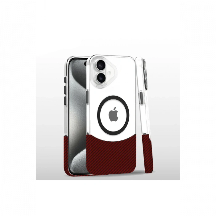 Joy Tekno iPhone 16 Plus Carbon Puzzle Magsafe Kapak