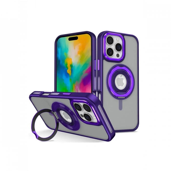 Joy Tekno iPhone 16 Pro Banza Magsafe Standlı Kapak