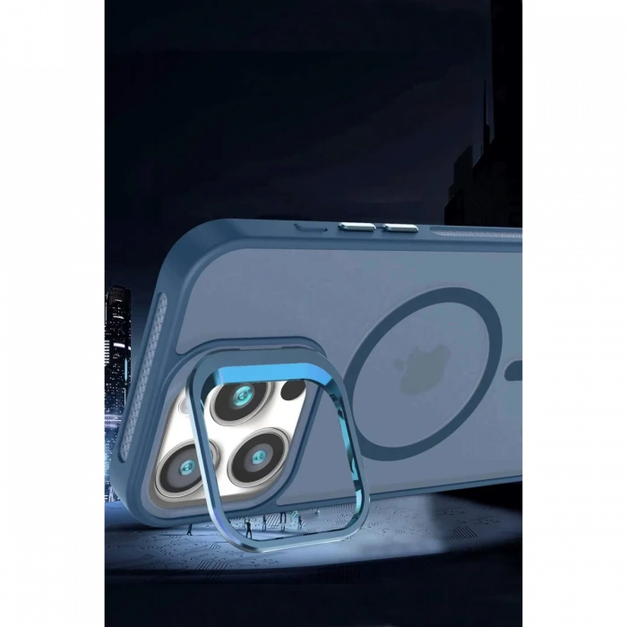 Joy Tekno iPhone 16 Pro Max Flet Lens Magsafe Kapak - Turuncu