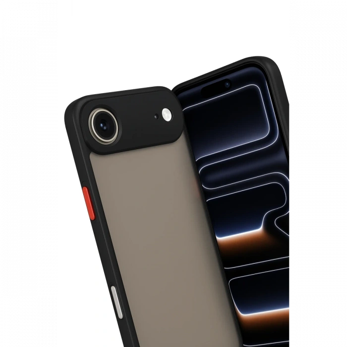 Joy Tekno iPhone 17 Air Kılıf Montreal Silikon Kapak - Siyah