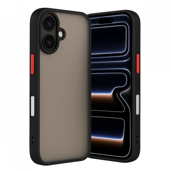 Joy Tekno iPhone 17 Kılıf Montreal Silikon Kapak - Siyah