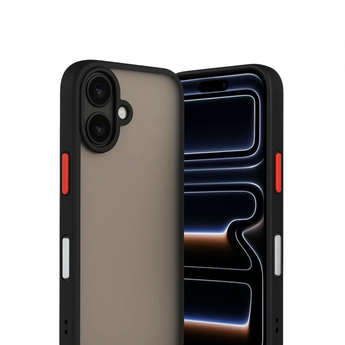 Joy Tekno iPhone 17 Kılıf Montreal Silikon Kapak - Siyah