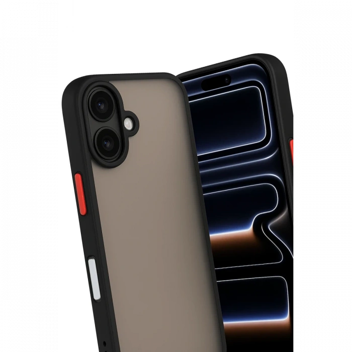 Joy Tekno iPhone 17 Kılıf Montreal Silikon Kapak - Siyah