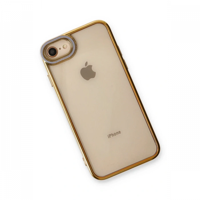 iPhone 7 Kılıf Liva Lens Silikon - Lila