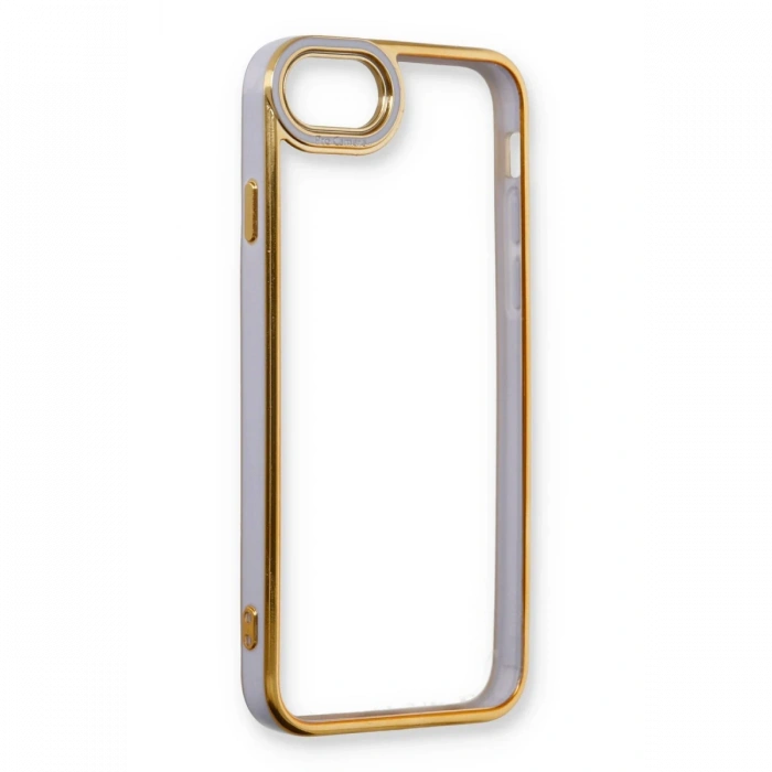 iPhone 7 Kılıf Liva Lens Silikon - Lila