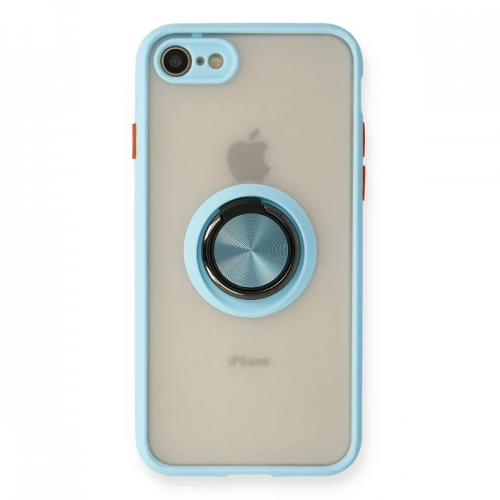 iPhone 7 Kılıf Montreal Yüzüklü Silikon Kapak