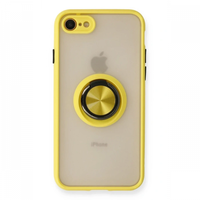 iPhone 7 Kılıf Montreal Yüzüklü Silikon Kapak