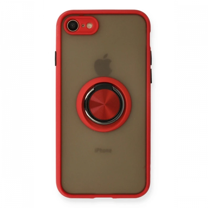 iPhone 7 Kılıf Montreal Yüzüklü Silikon Kapak