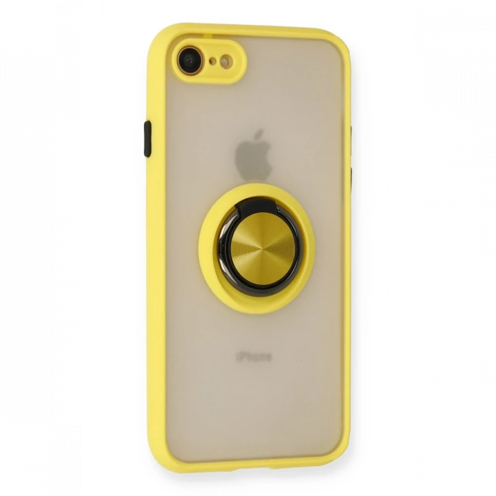 iPhone 7 Kılıf Montreal Yüzüklü Silikon Kapak