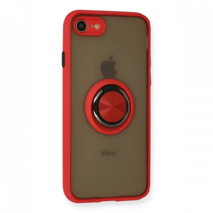 iPhone 7 Kılıf Montreal Yüzüklü Silikon Kapak