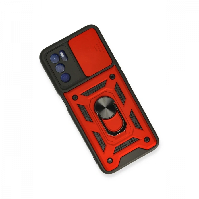 Oppo A16 Kılıf Pars Lens Yüzüklü Silikon