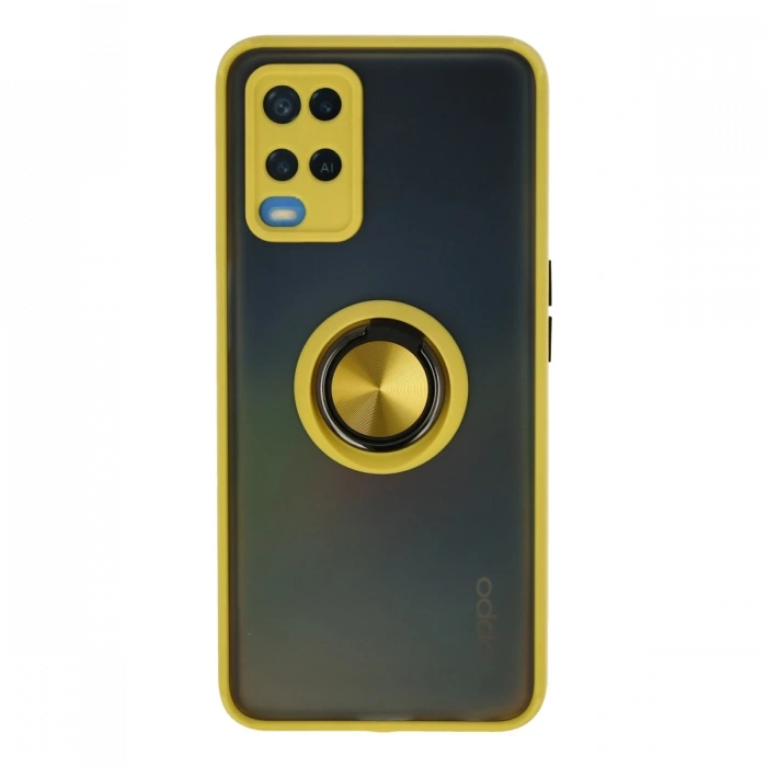 Oppo A54 4G Kılıf Montreal Yüzüklü Silikon Kapak