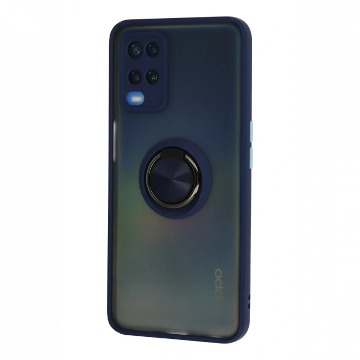 Oppo A54 4G Kılıf Montreal Yüzüklü Silikon Kapak