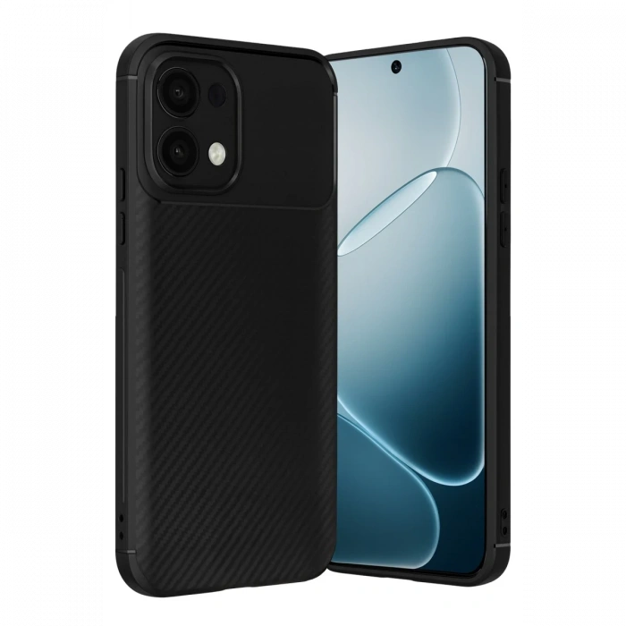 Joy Tekno Oppo A6 Pro 4G Auto Focus Karbon Kapak - Siyah