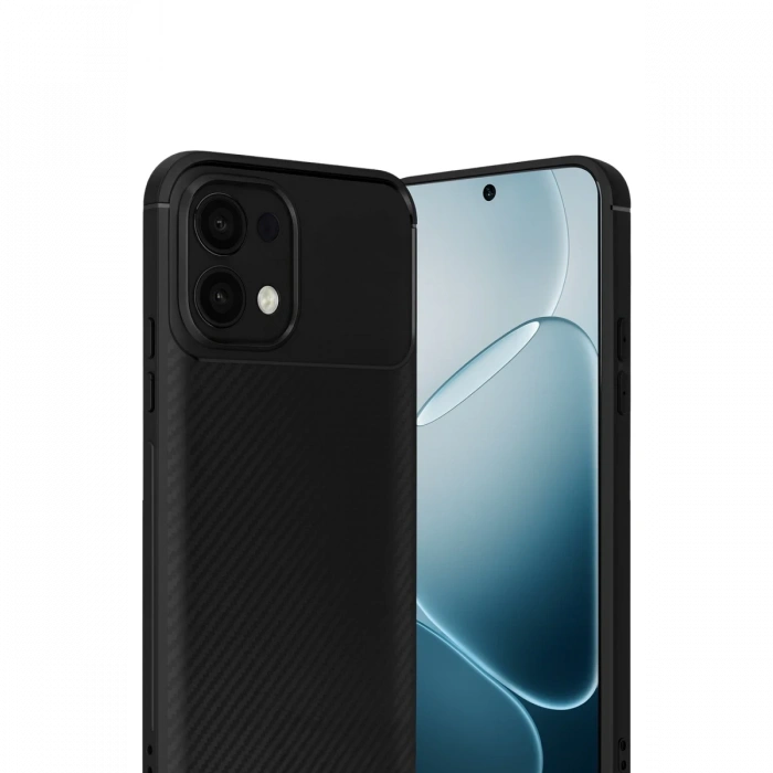 Joy Tekno Oppo A6 Pro 4G Auto Focus Karbon Kapak - Siyah