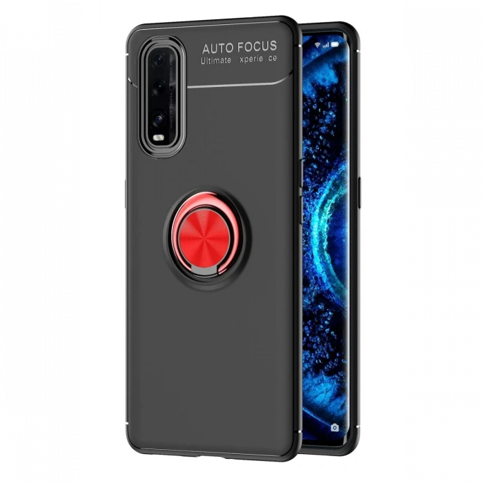 Joy Tekno Oppo Find X2 Kılıf Range Yüzüklü Silikon