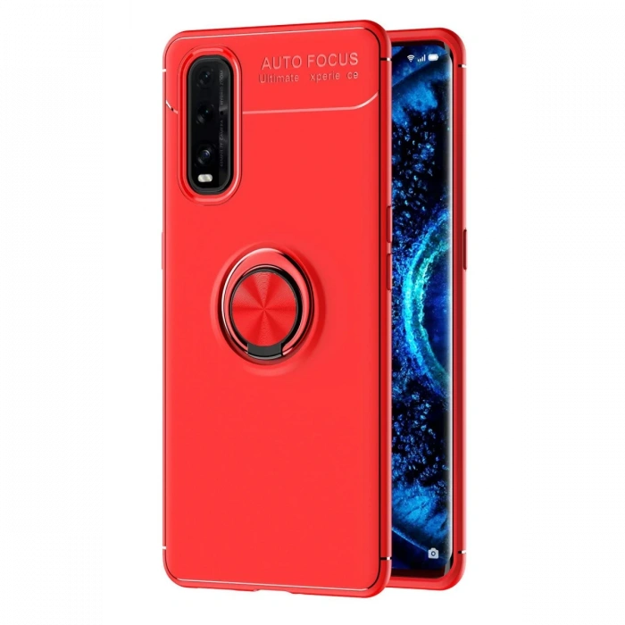 Oppo Find X2 Kılıf Range Yüzüklü Silikon