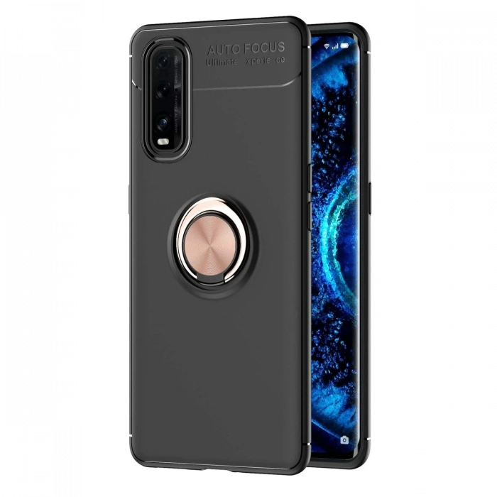 Joy Tekno Oppo Find X2 Kılıf Range Yüzüklü Silikon
