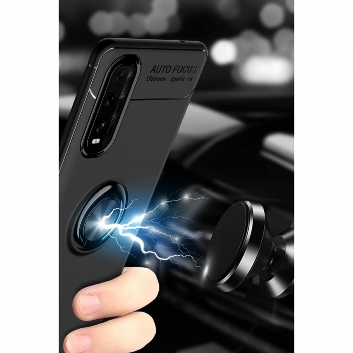 Joy Tekno Oppo Find X2 Kılıf Range Yüzüklü Silikon