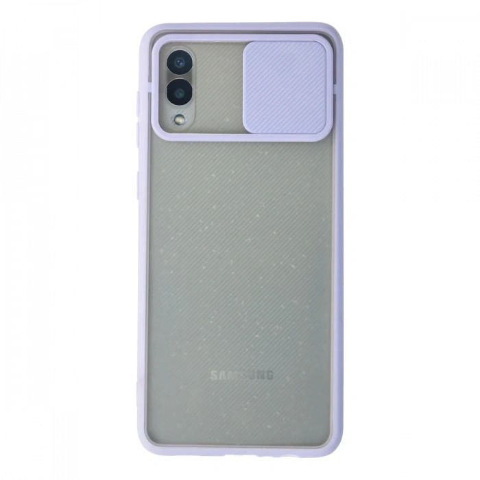 Samsung Galaxy A02 Kılıf Palm Buzlu Kamera Sürgülü Silikon