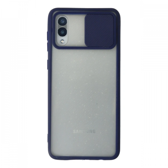 Samsung Galaxy A02 Kılıf Palm Buzlu Kamera Sürgülü Silikon