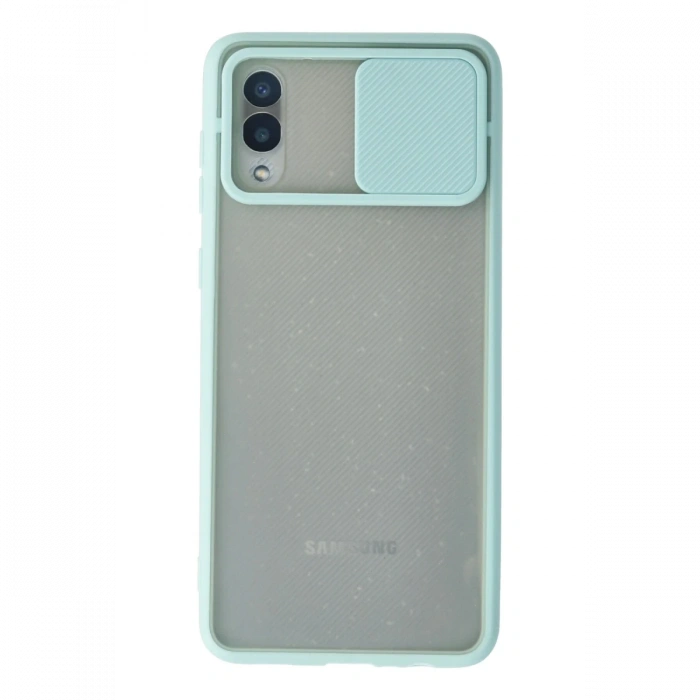 Samsung Galaxy A02 Kılıf Palm Buzlu Kamera Sürgülü Silikon