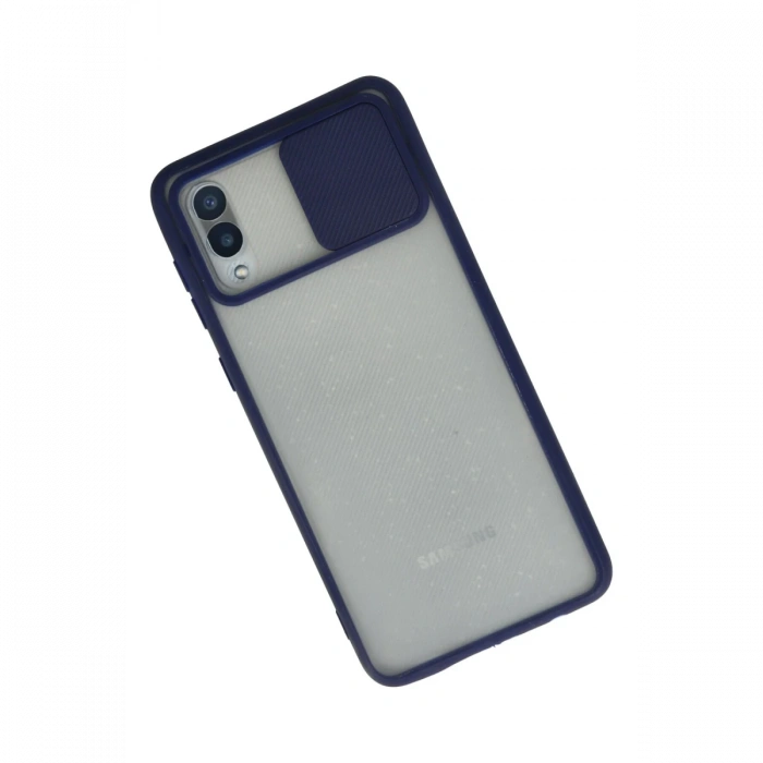 Samsung Galaxy A02 Kılıf Palm Buzlu Kamera Sürgülü Silikon