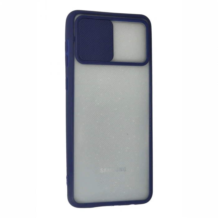 Samsung Galaxy A02 Kılıf Palm Buzlu Kamera Sürgülü Silikon