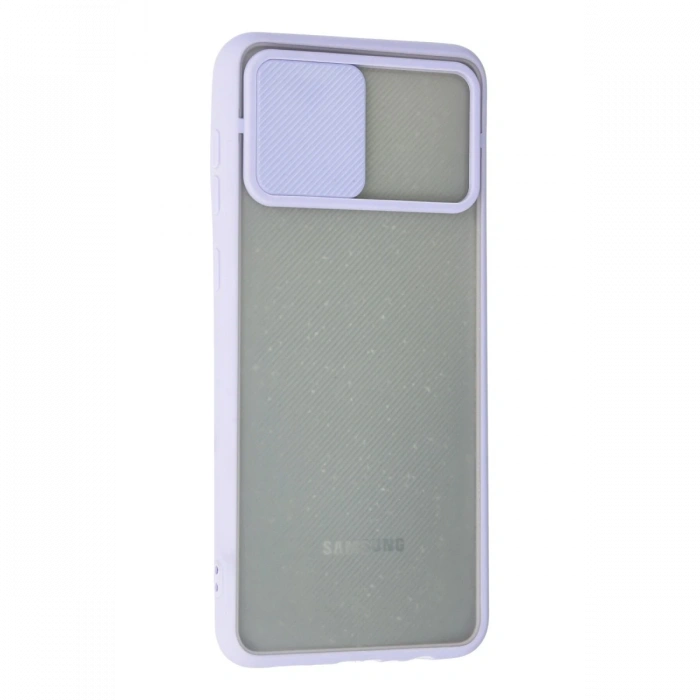 Samsung Galaxy A02 Kılıf Palm Buzlu Kamera Sürgülü Silikon