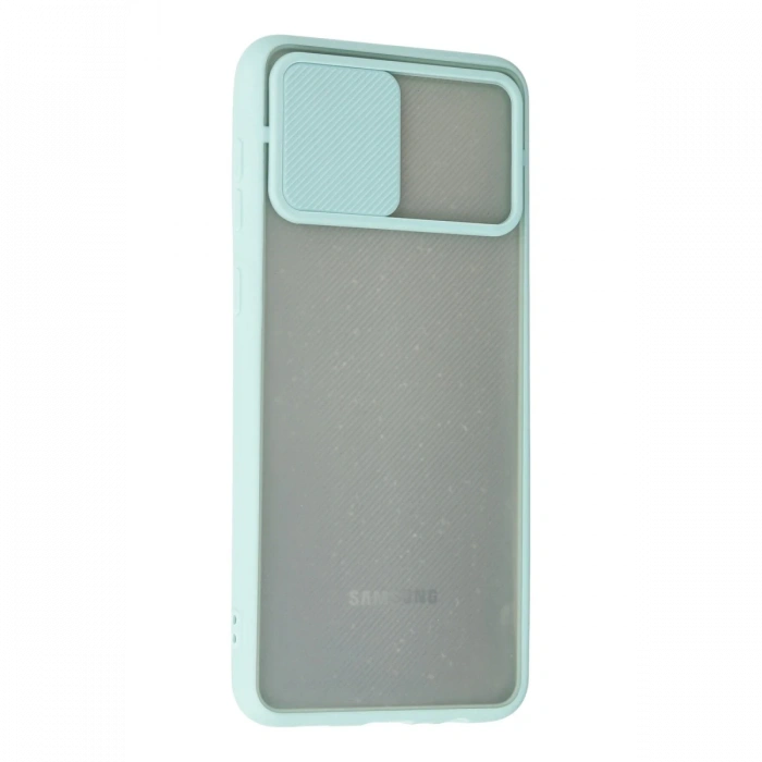 Samsung Galaxy A02 Kılıf Palm Buzlu Kamera Sürgülü Silikon