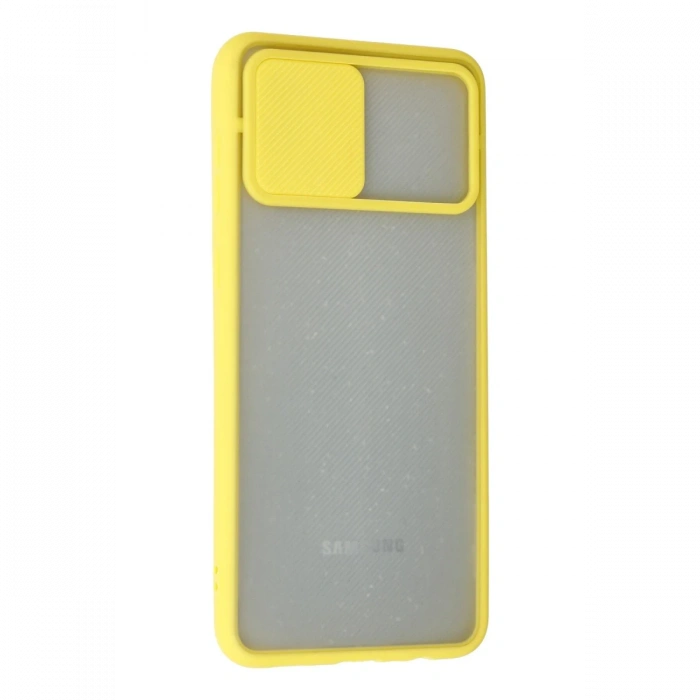 Samsung Galaxy A02 Kılıf Palm Buzlu Kamera Sürgülü Silikon