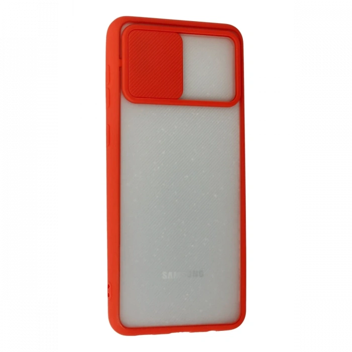 Samsung Galaxy A02 Kılıf Palm Buzlu Kamera Sürgülü Silikon