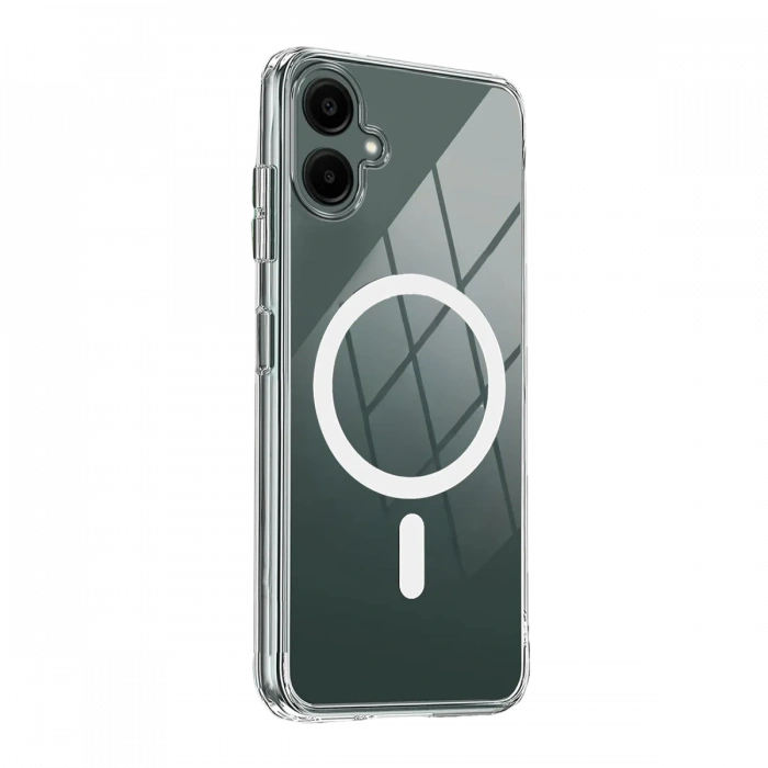 Joy Tekno Samsung Galaxy A06 Combo Sert Şeffaf Magsafe Kapak - Şeffaf