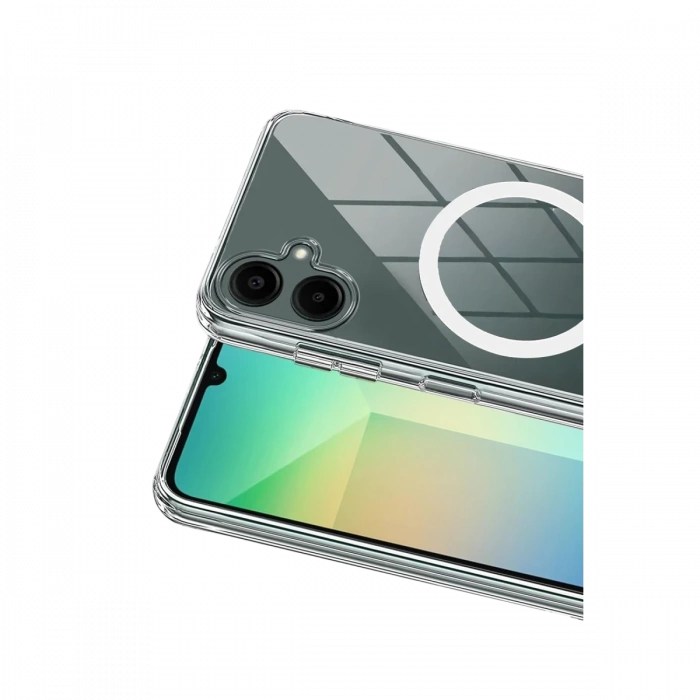 Joy Tekno Samsung Galaxy A07 4G Combo Sert Şeffaf Magsafe Kapak - Şeffaf