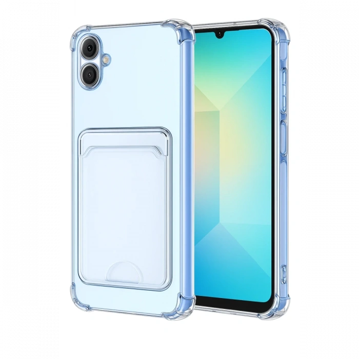 Joy Tekno Samsung Galaxy A07 4G Kart Şeffaf Silikon - Şeffaf